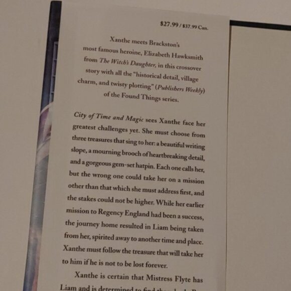 3/$13 Found Things 4: City of Time and Magic by Paula Brackston 2022 - Picture 4 of 9